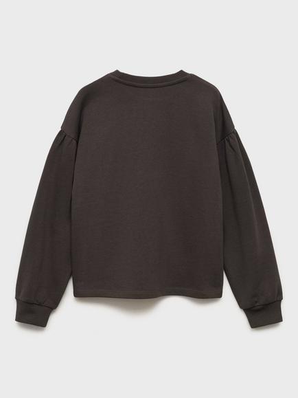 Mango Kids' Leila Sweatshirt, Charcoal - view 2, Charcoal