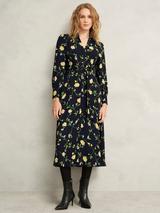 Phase Eight Petite Lela Floral Dress, Black/Multi