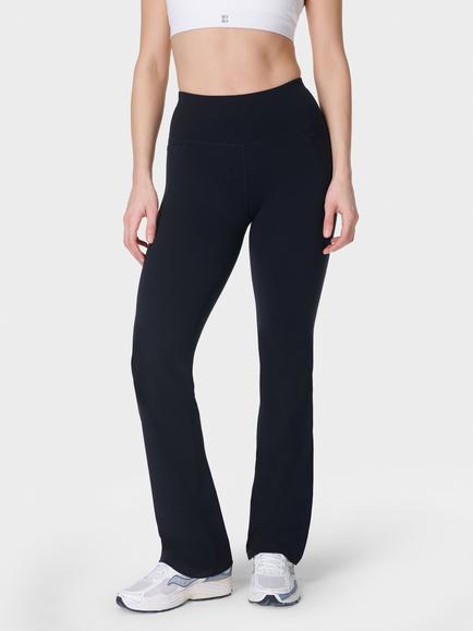 Sweaty Betty Power 34" Workout Bootcut Trousers, Black, Black