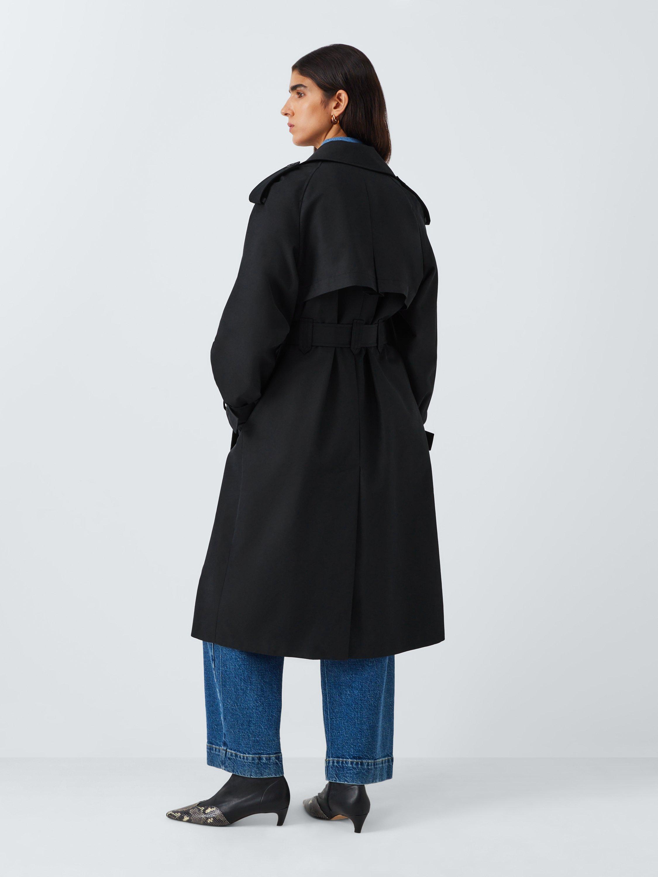Product image 2 of 7, which shows John Lewis Water Repellent Belted Trench Coat, Black, 8