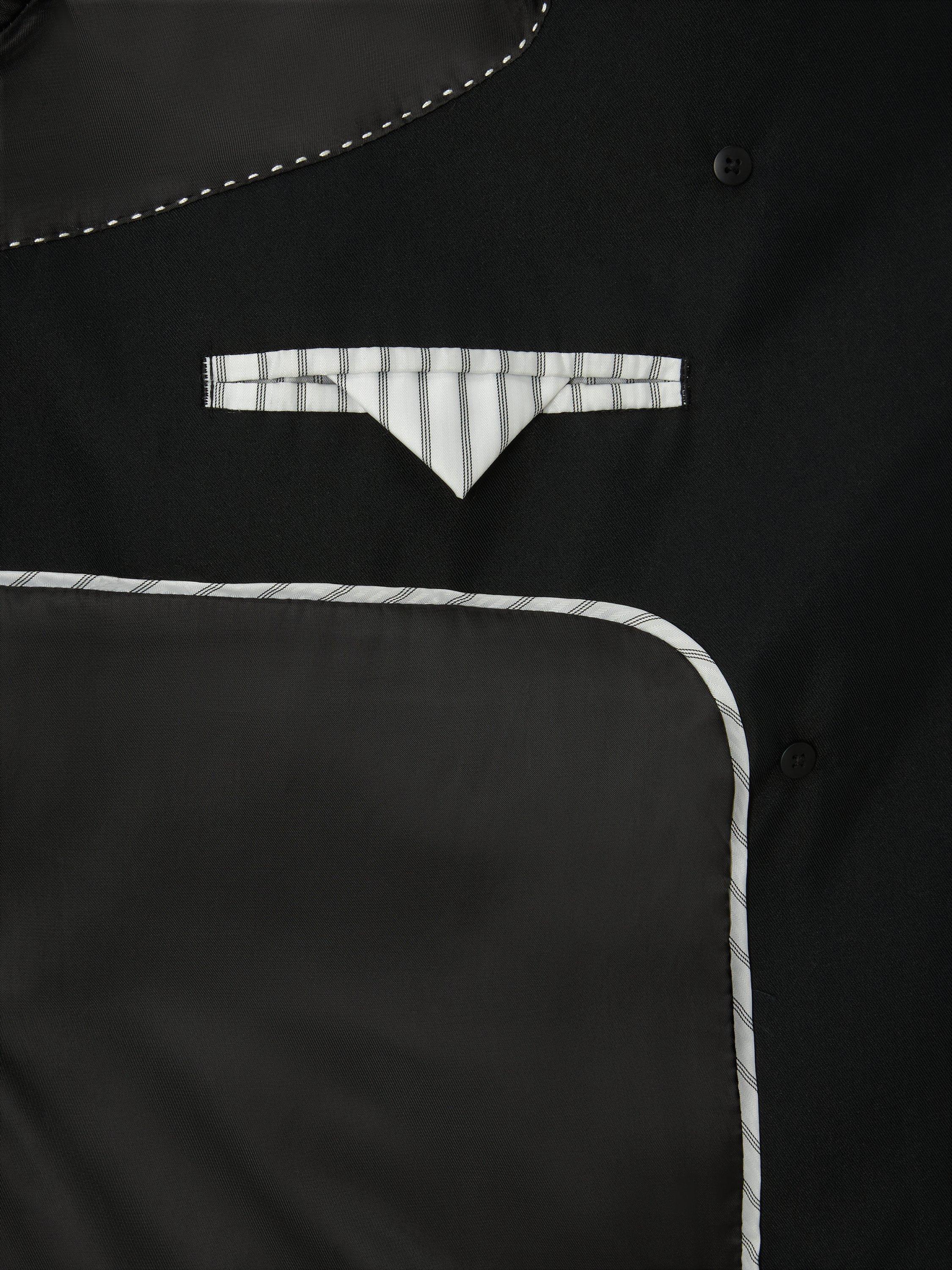 Product image 7 of 7, which shows John Lewis Water Repellent Belted Trench Coat, Black, 8