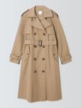 John Lewis Water Repellent Belted Trench Coat, Camel