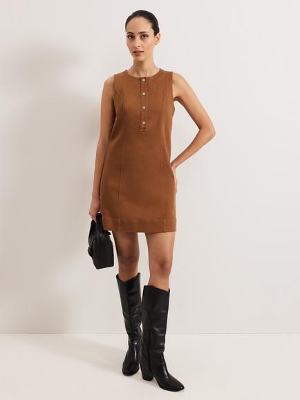 Phase Eight Janah Denim Dress, Brown, Brown