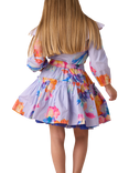 Angel & Rocket Kids' Printed Floral Skirt, Blue