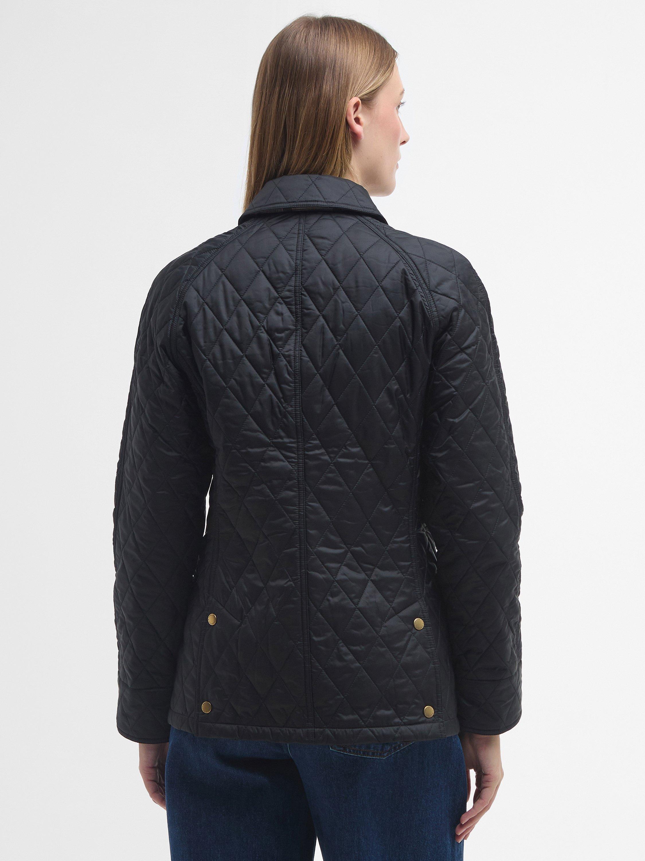 Product image 2 of 9, which shows Barbour Beadnell Quilted Jacket, Black, 10