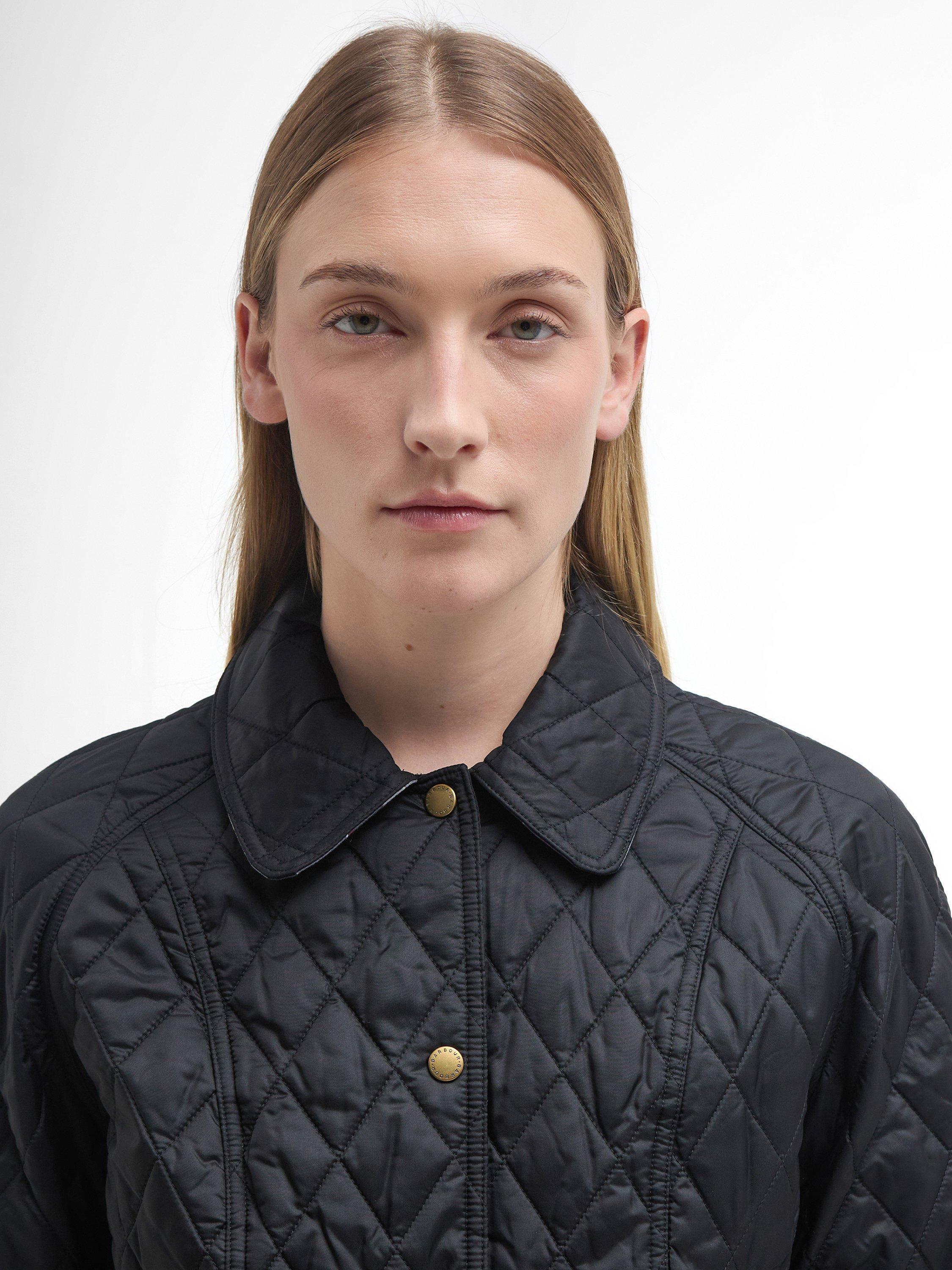 Product image 5 of 9, which shows Barbour Beadnell Quilted Jacket, Black, 10
