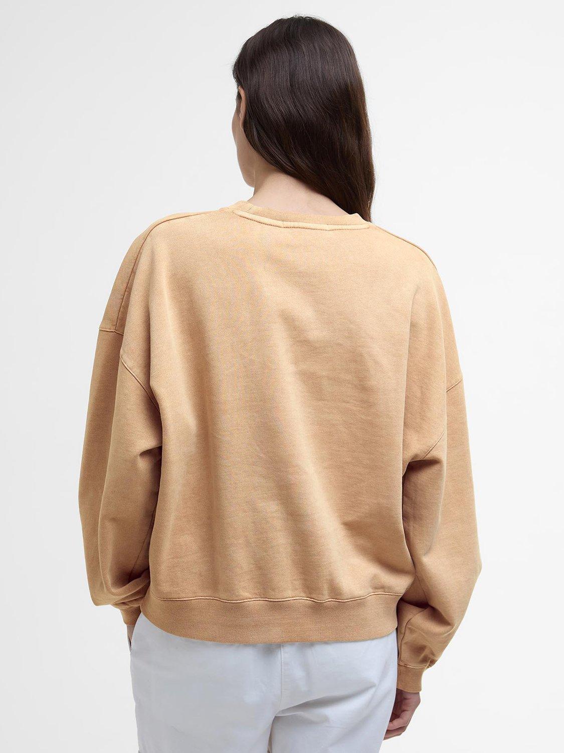 Product image 2 of 5, which shows Barbour Millie Logo Sweatshirt, Toast, 10