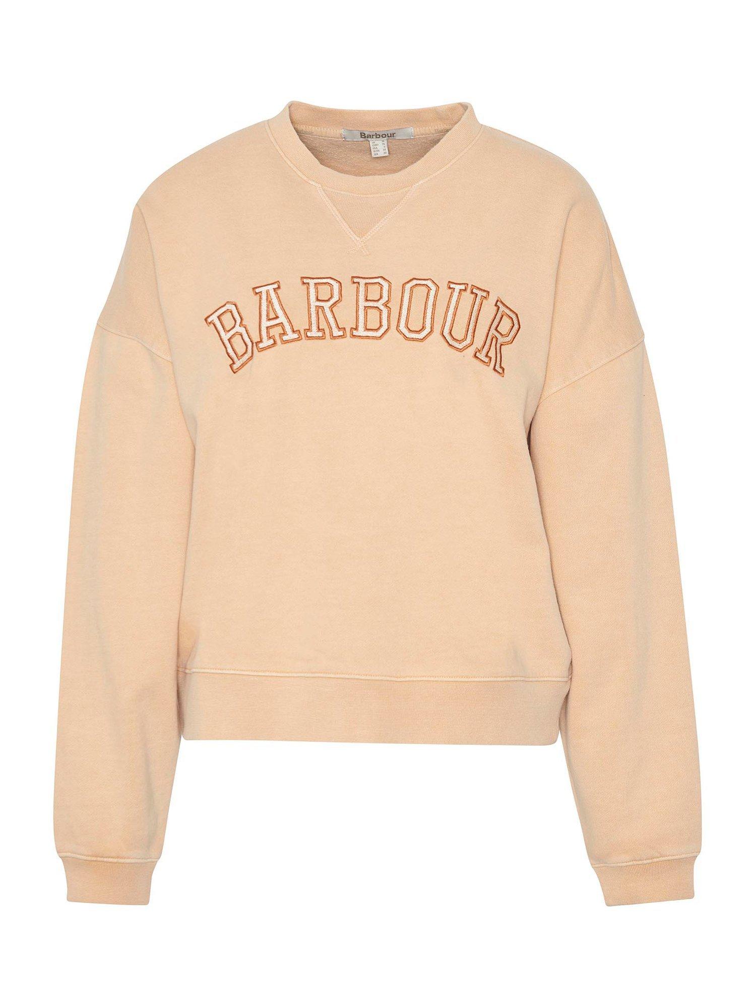 Product image 4 of 5, which shows Barbour Millie Logo Sweatshirt, Toast, 10