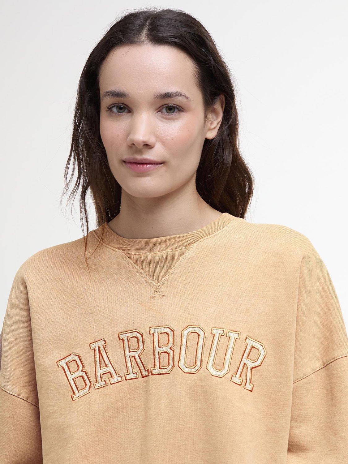 Product image 5 of 5, which shows Barbour Millie Logo Sweatshirt, Toast, 10