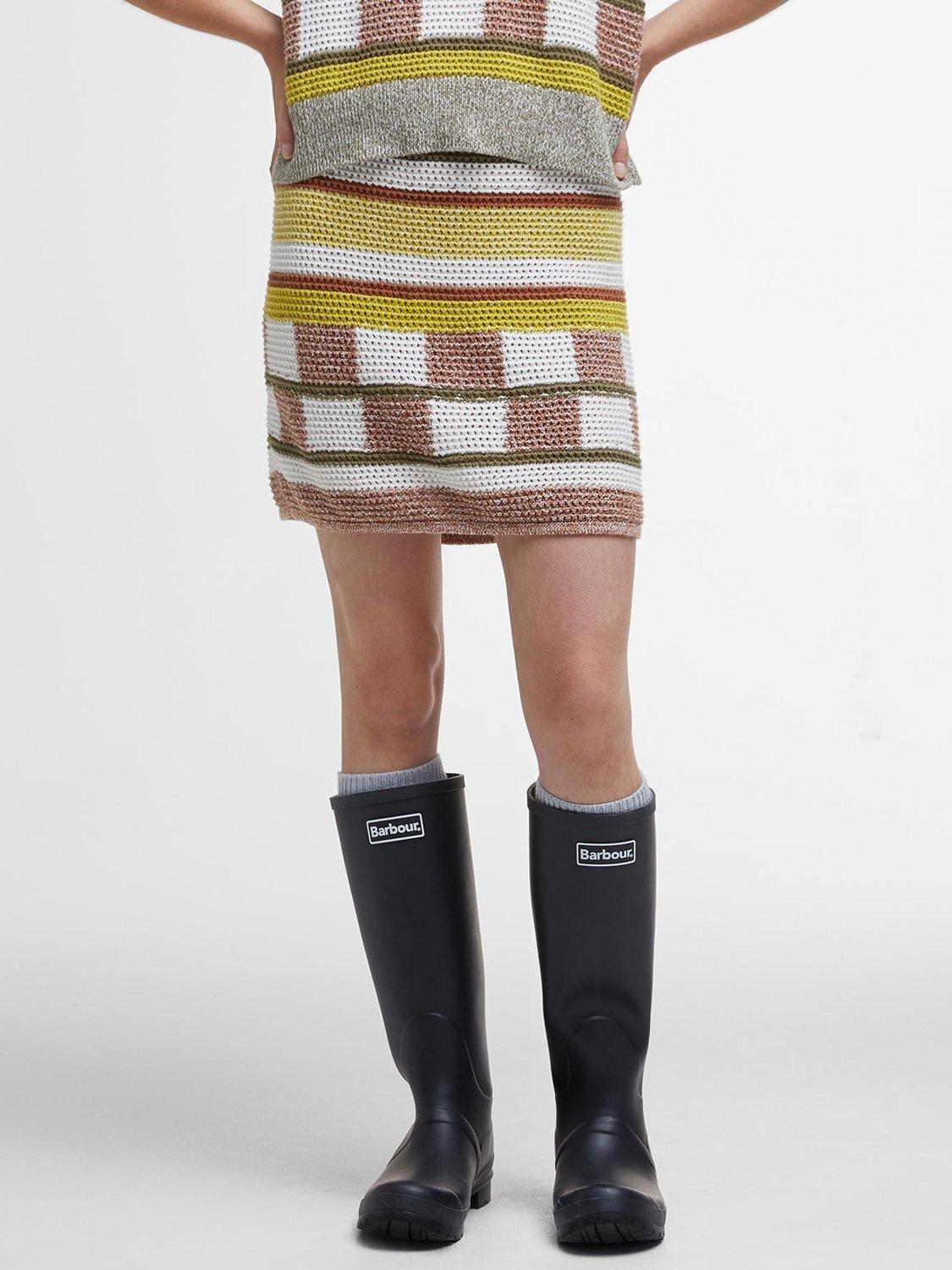 Product image 3 of 6, which shows Barbour Maddie Crochet Mini Skirt, Multi, 10