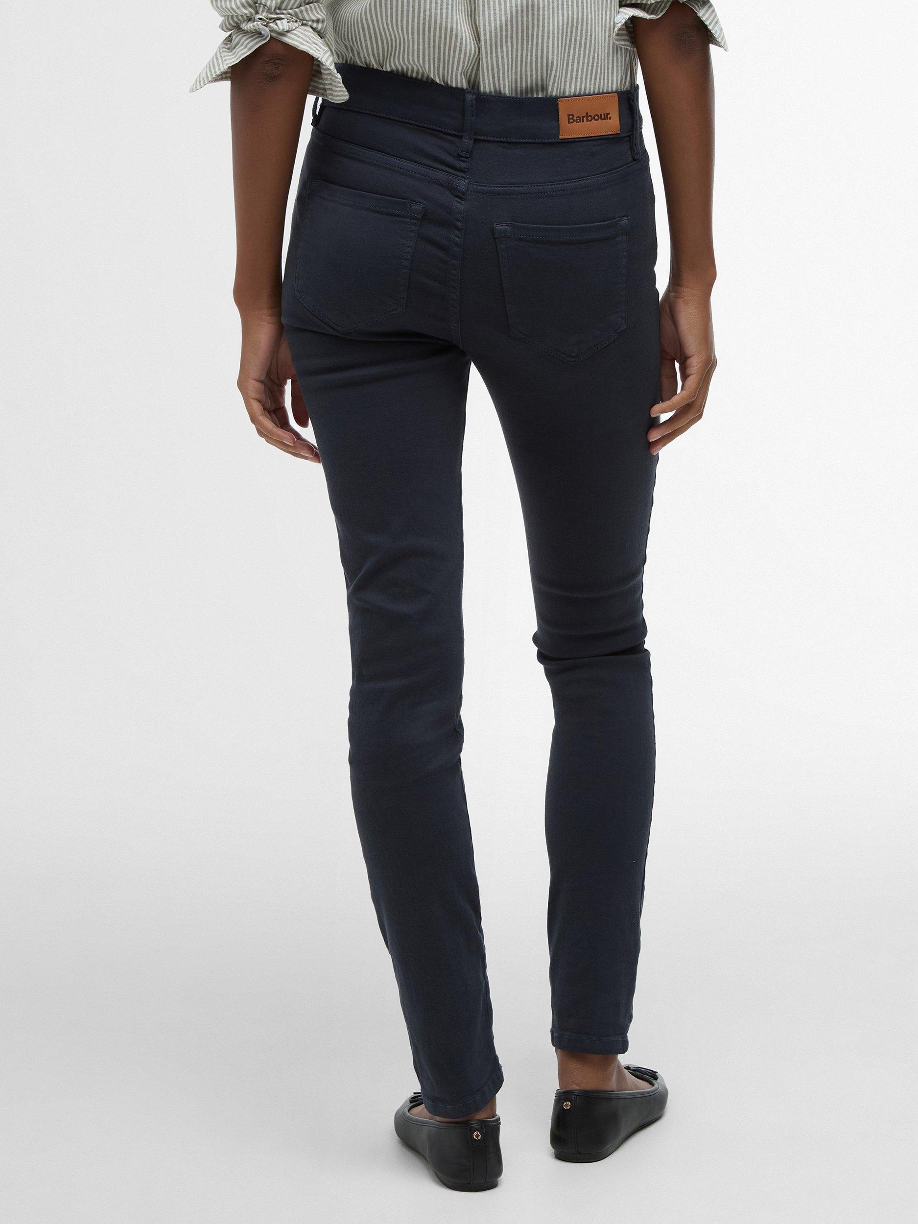Product image 2 of 7, which shows Barbour Essential Slim Jeans, Navy, 8R