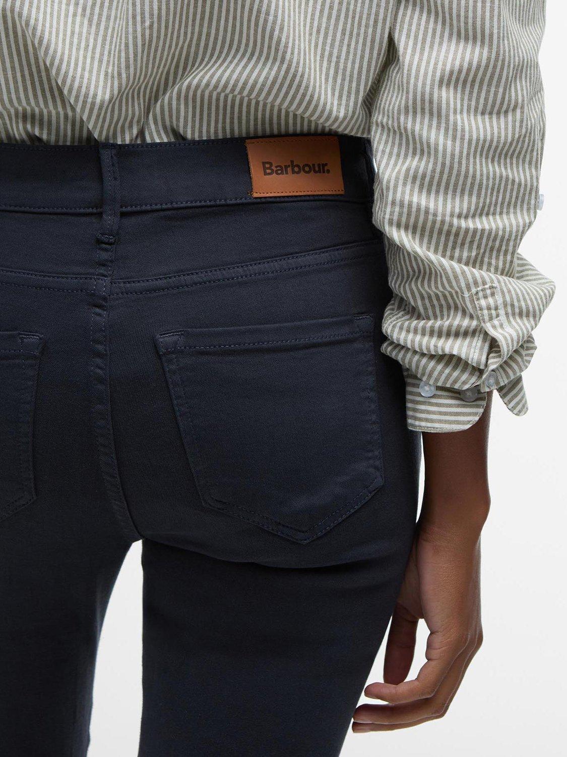 Product image 6 of 7, which shows Barbour Essential Slim Jeans, Navy, 8R