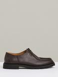 Reiss Hatton Leather Moccasins, Dark Brown