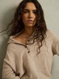 Reiss Ava Open Neck Wool Rich Jumper