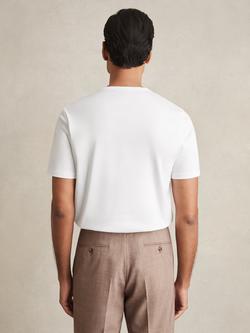 Reiss Count Cotton Regular Fit Short Sleeve T-Shirt, White - view 2, White