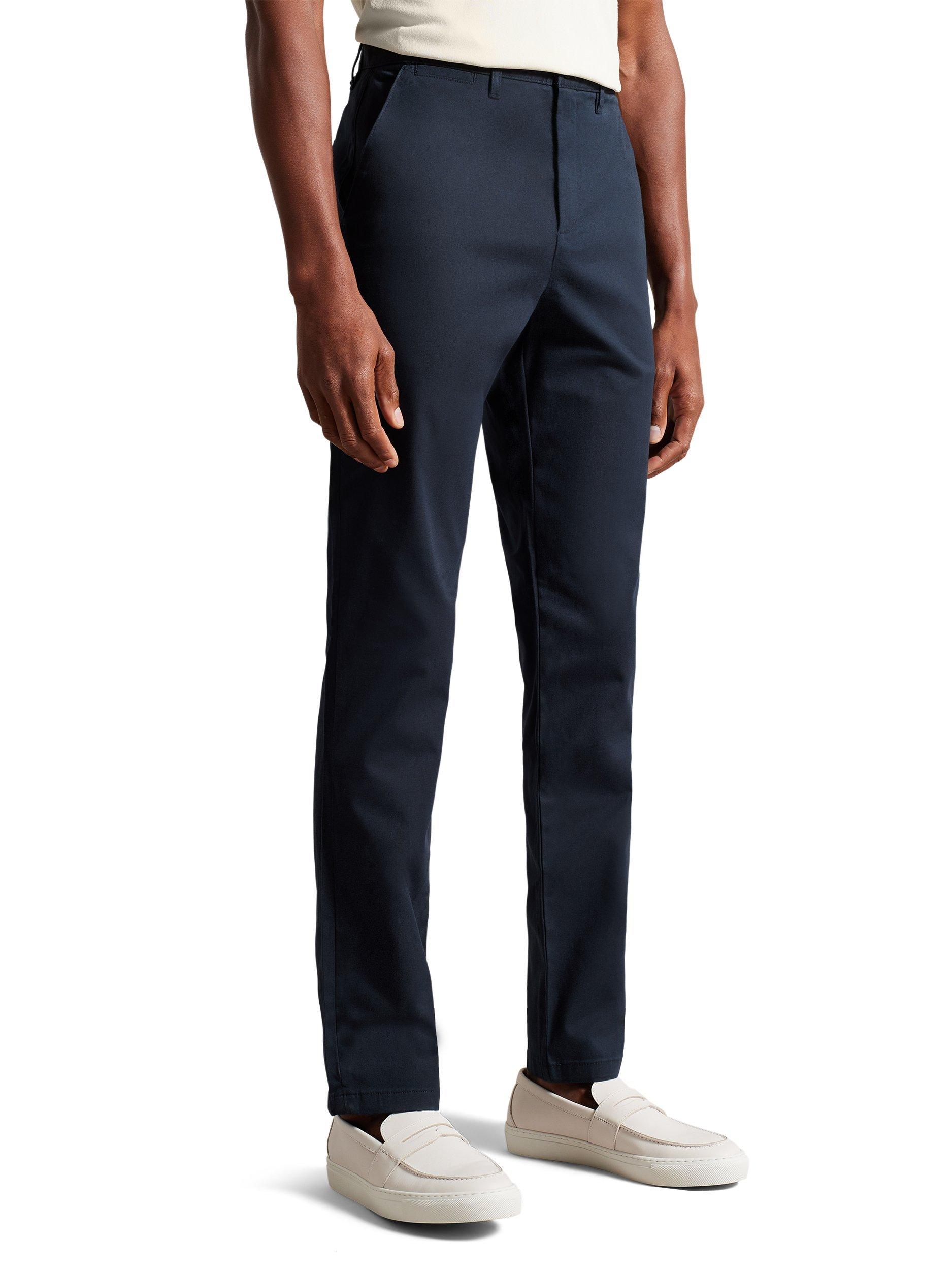Product image 2 of 5, which shows Ted Baker Ryce Slim Fit Textured Chinos, Navy, L