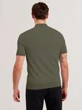 Ted Baker Daldin Regular Fit Short Sleeve Polo Shirt, Khaki