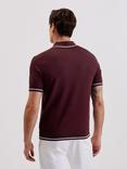 Ted Baker Dunow Pointelle Diamond Polo Shirt