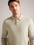 Ted Baker Morar Regular Fit Polo Shirt, Ecru