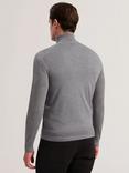 Ted Baker Limehas Merino Wool  Half-Zip Jumper, Charcoal