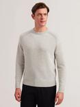 Ted Baker Glant Cashmere Regular Fit Long Sleeve T-Shirt, Grey