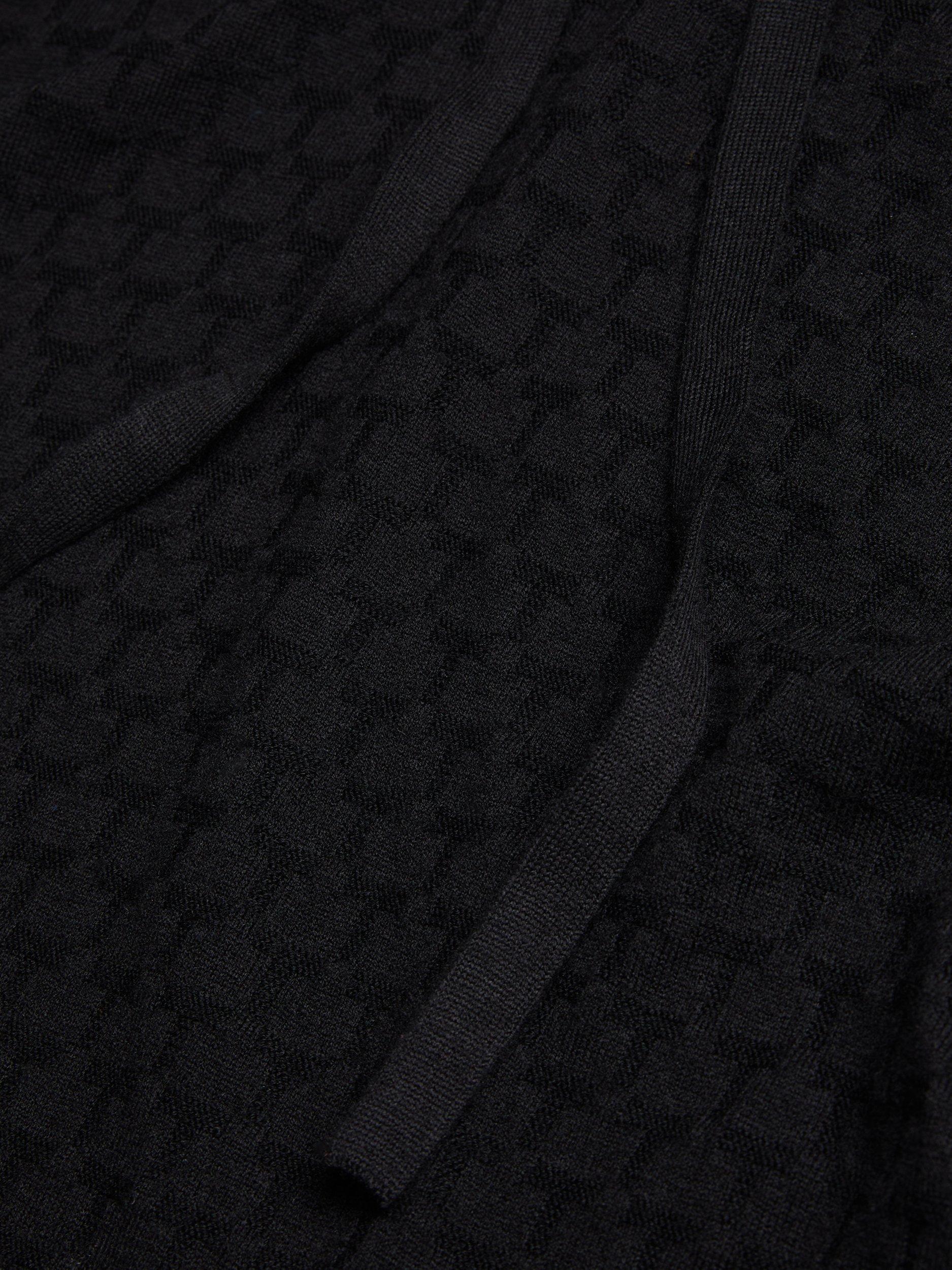Product image 6 of 7, which shows Ted Baker Loular Wool Blend Regular Stitch Hoodie, Black, XS
