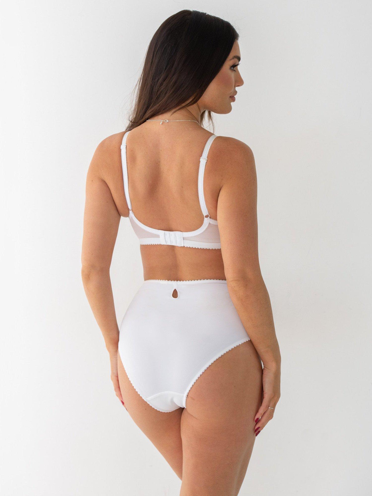 Product image 4 of 6, which shows Pour Moi St Tropez High Waist Knickers, White/Pink/Purple, 10