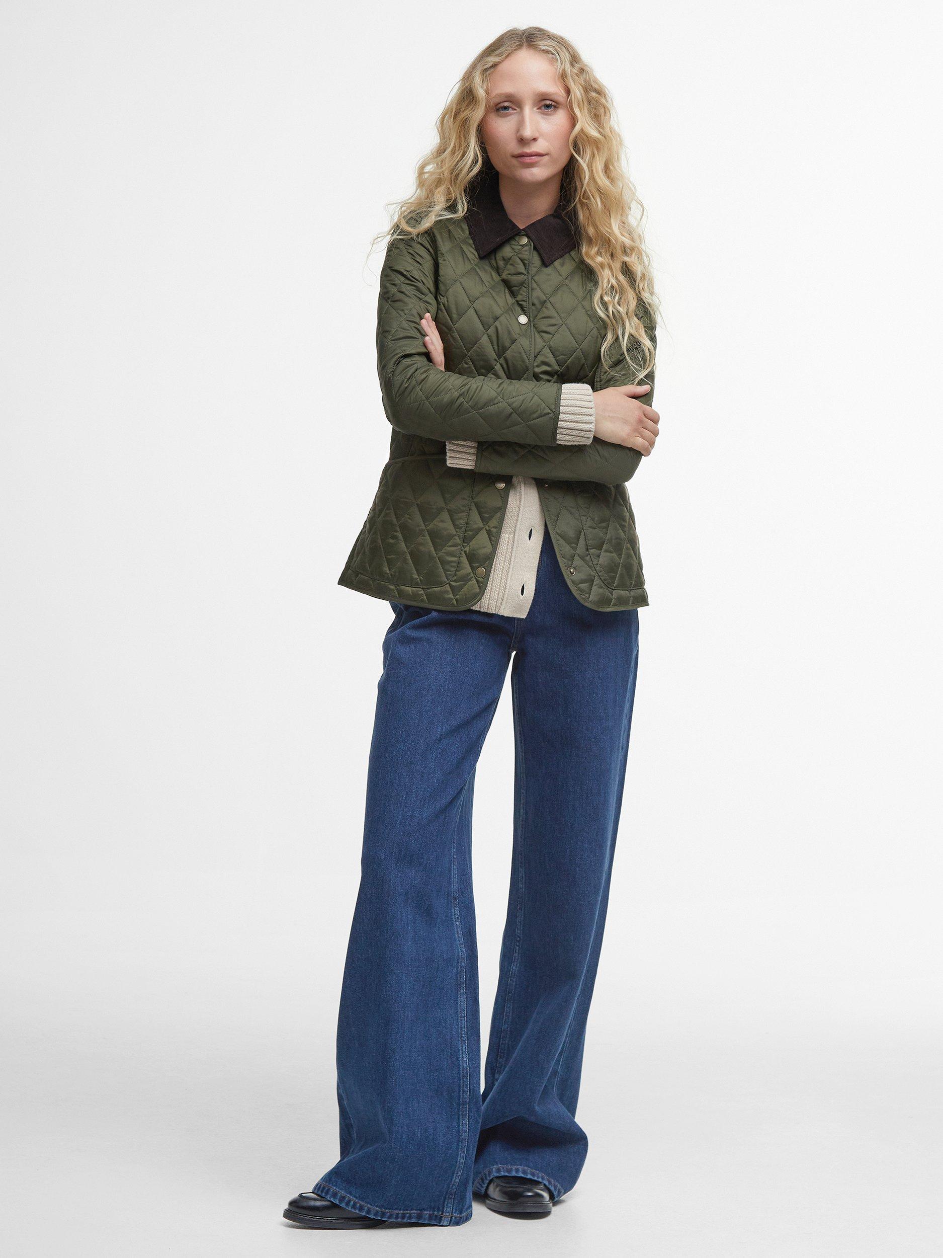 Product image 3 of 7, which shows Barbour Annanda Quilted Jacket, Olive, 6