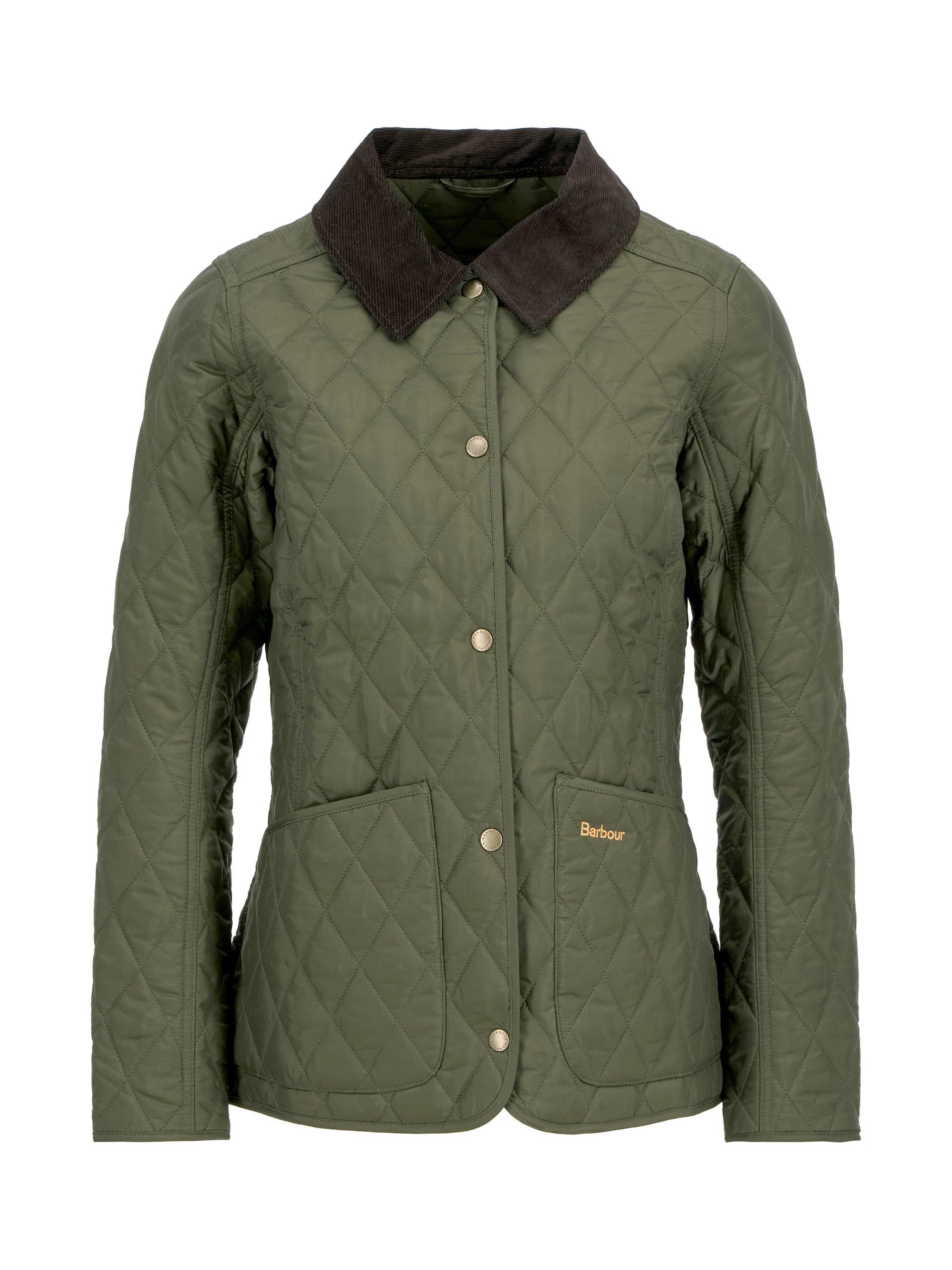 Product image 4 of 7, which shows Barbour Annanda Quilted Jacket, Olive, 6