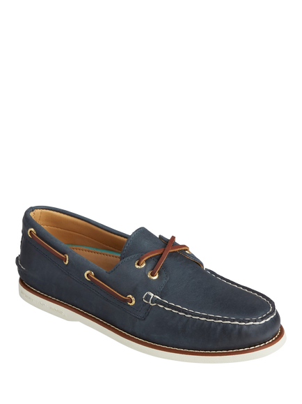 Gold Cup Authentic 2 Eye Boat Shoes - view 2, Navy