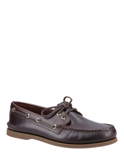 Sperry Authentic Original 2 Eye Wide Fit Boat Shoes - view 2, Brown