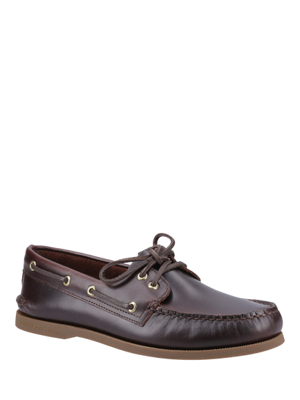 Sperry Authentic Original 2 Eye Wide Fit Boat Shoes - view 2, Brown