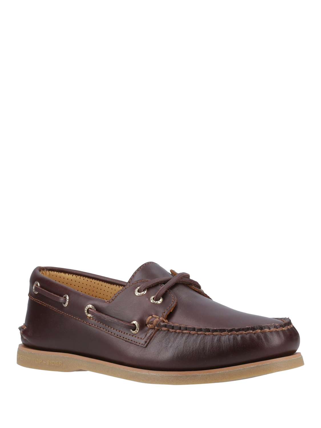 Product image 3 of 4, which shows Sperry Gold Cup Leather Boat Shoes, Brown, 6