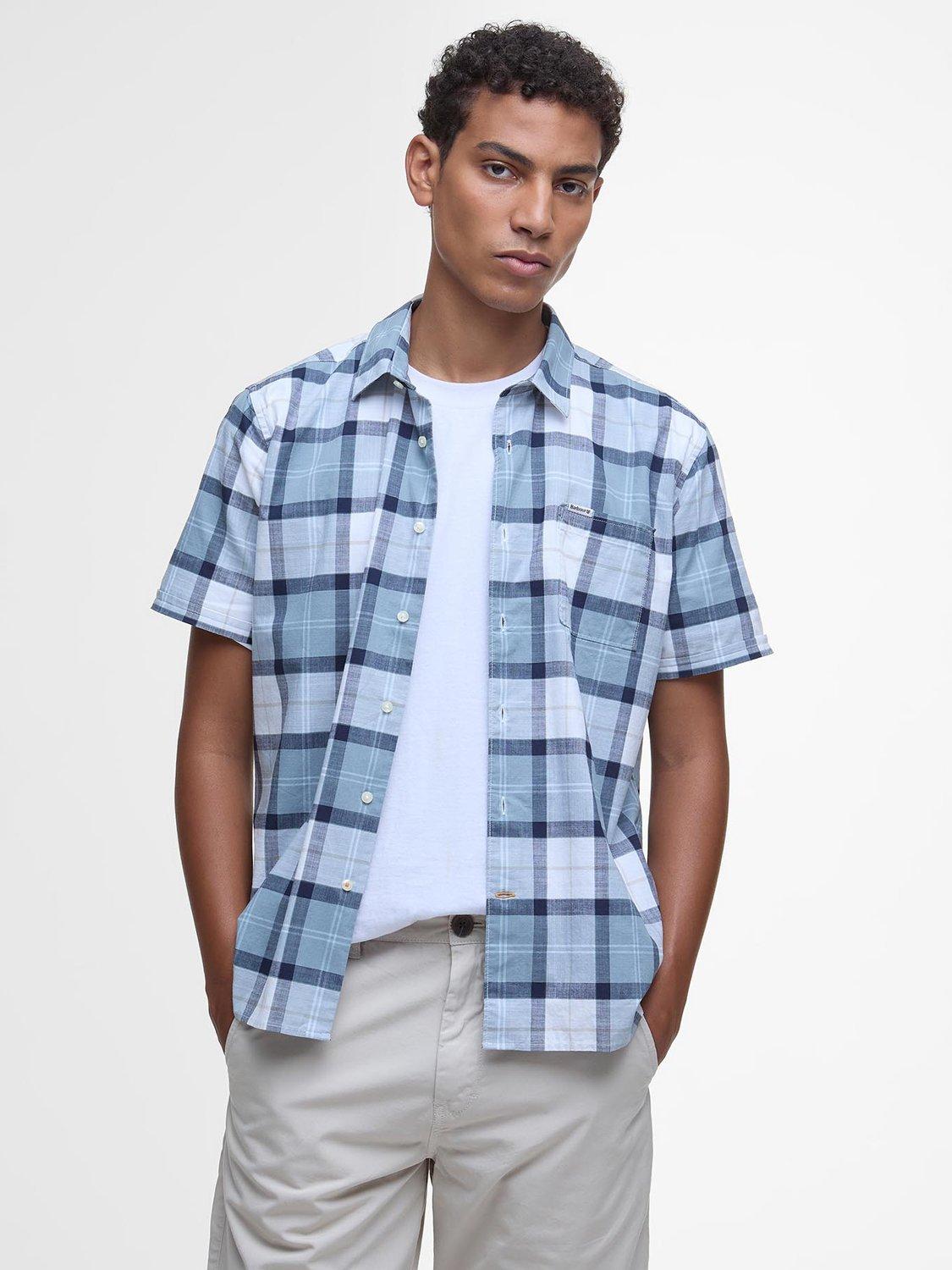 Barbour Gordon Cotton Check Short Sleeve Shirt, Nothshore
