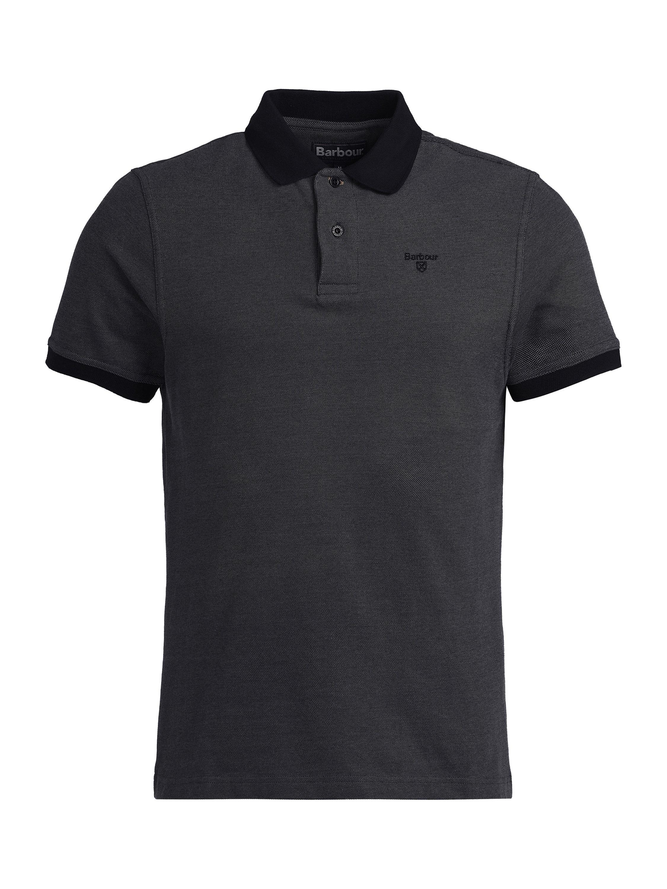 Product image 4 of 7, which shows Barbour Essential Sport Polo Shirt, Black, S