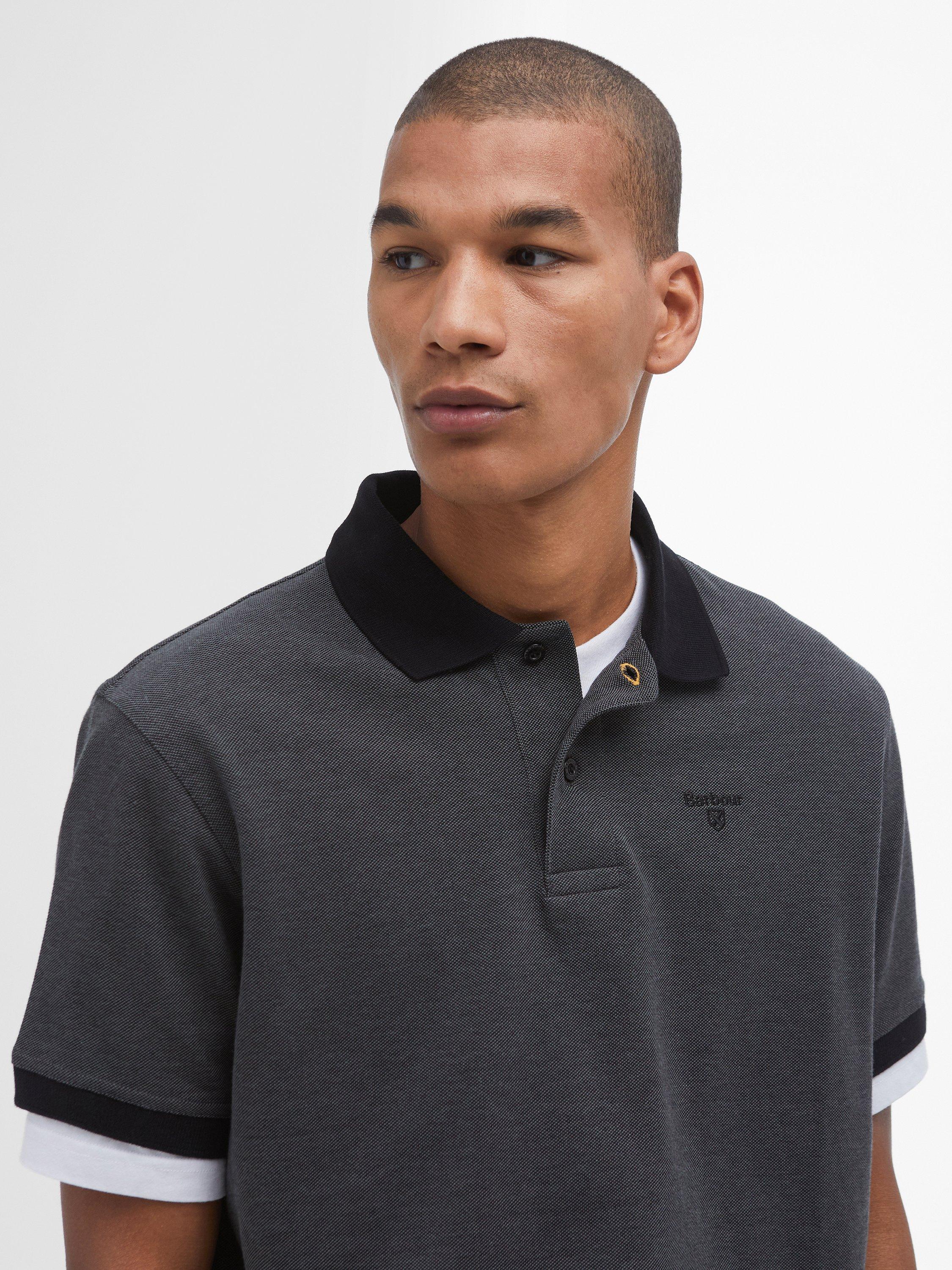 Product image 5 of 7, which shows Barbour Essential Sport Polo Shirt, Black, S