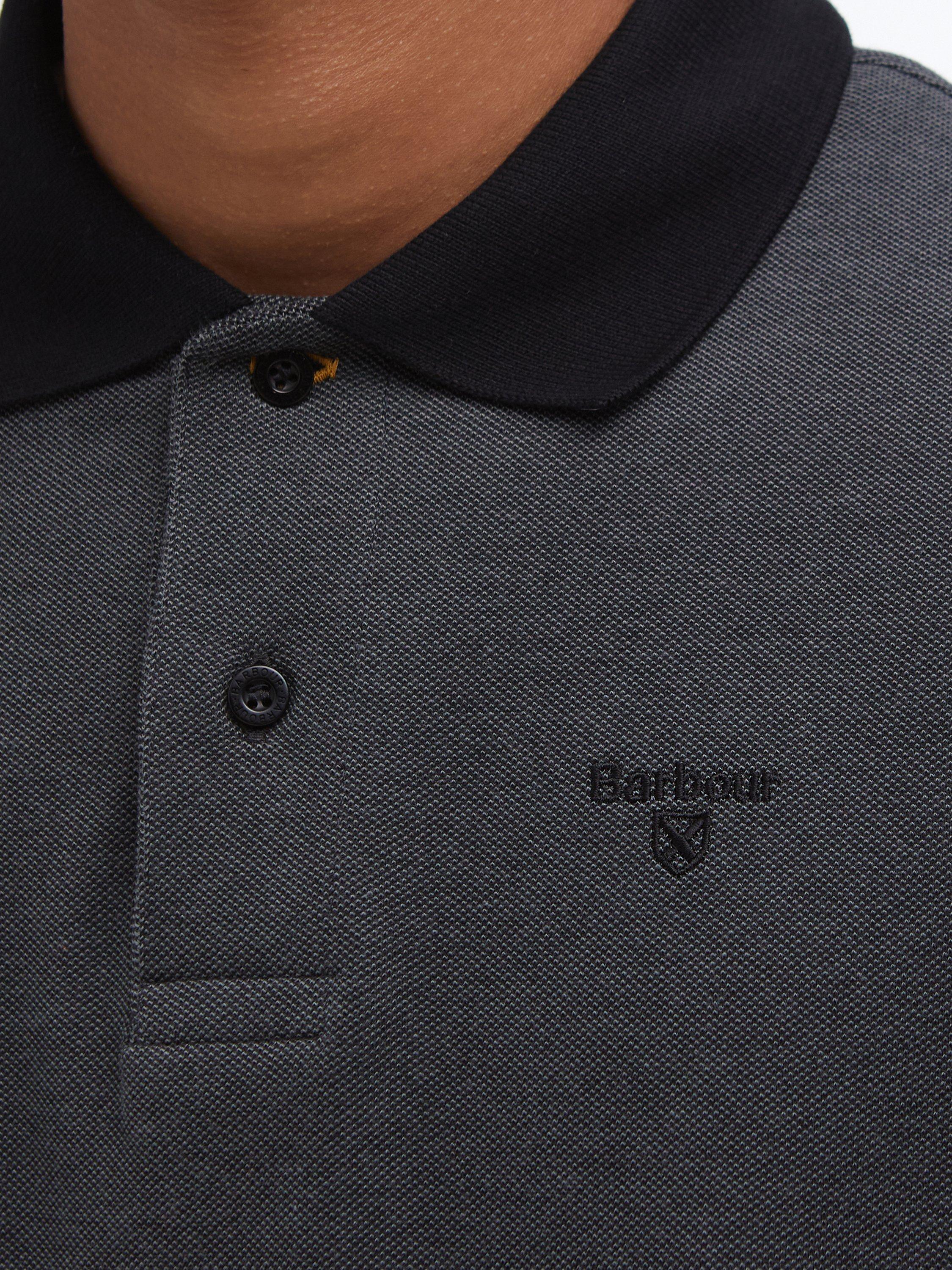 Product image 7 of 7, which shows Barbour Essential Sport Polo Shirt, Black, S