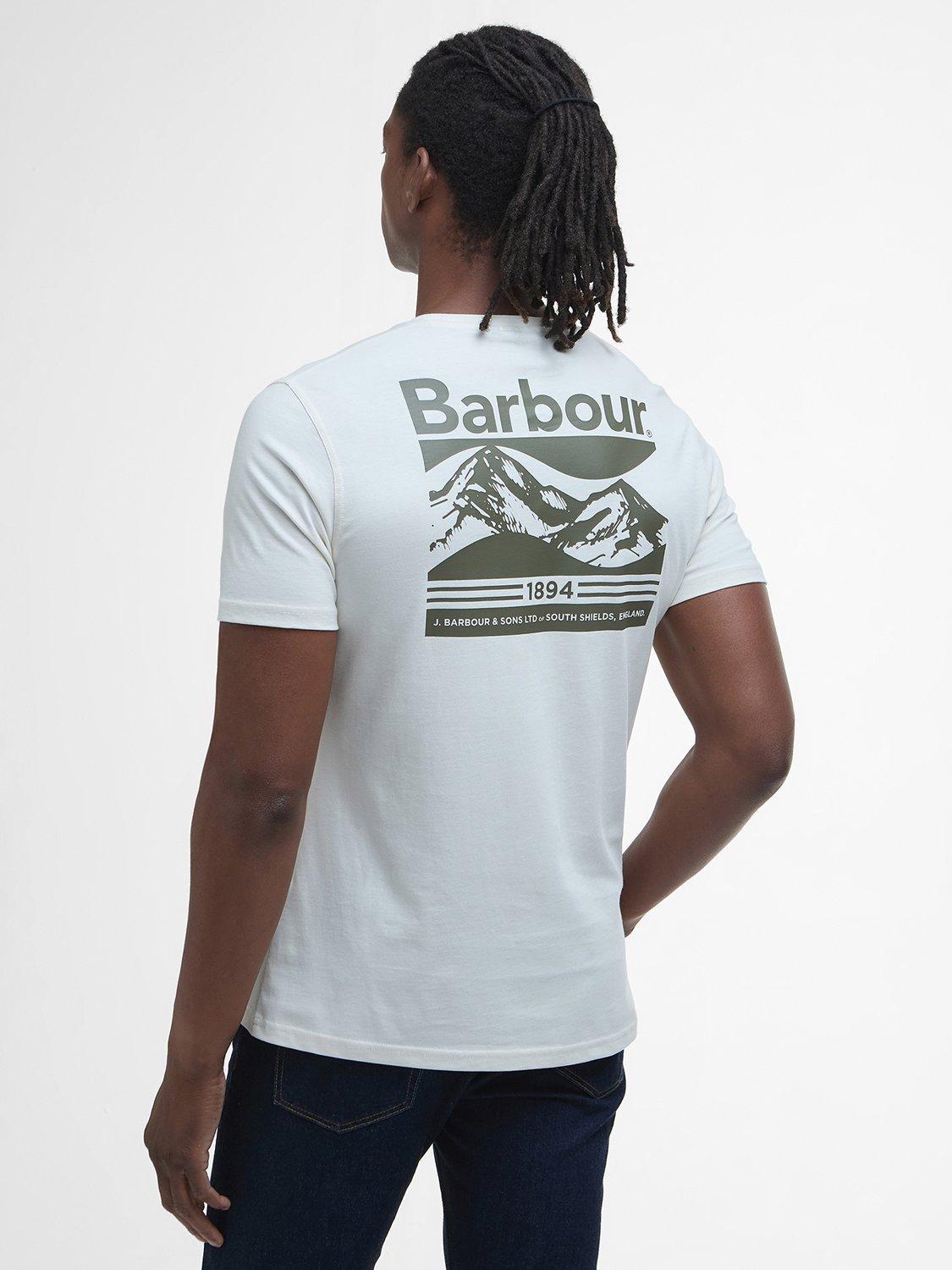 Product image 2 of 6, which shows Barbour Camber Oceana Graphic T-Shirt, Antique White, L