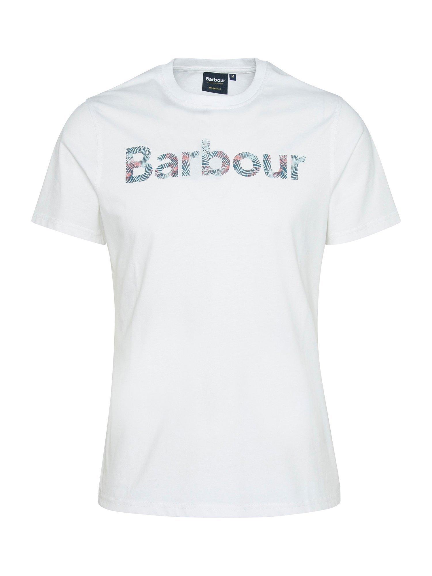 Product image 4 of 5, which shows Barbour Devon Cotton Regular Fit Graphic T-Shirt, White, L