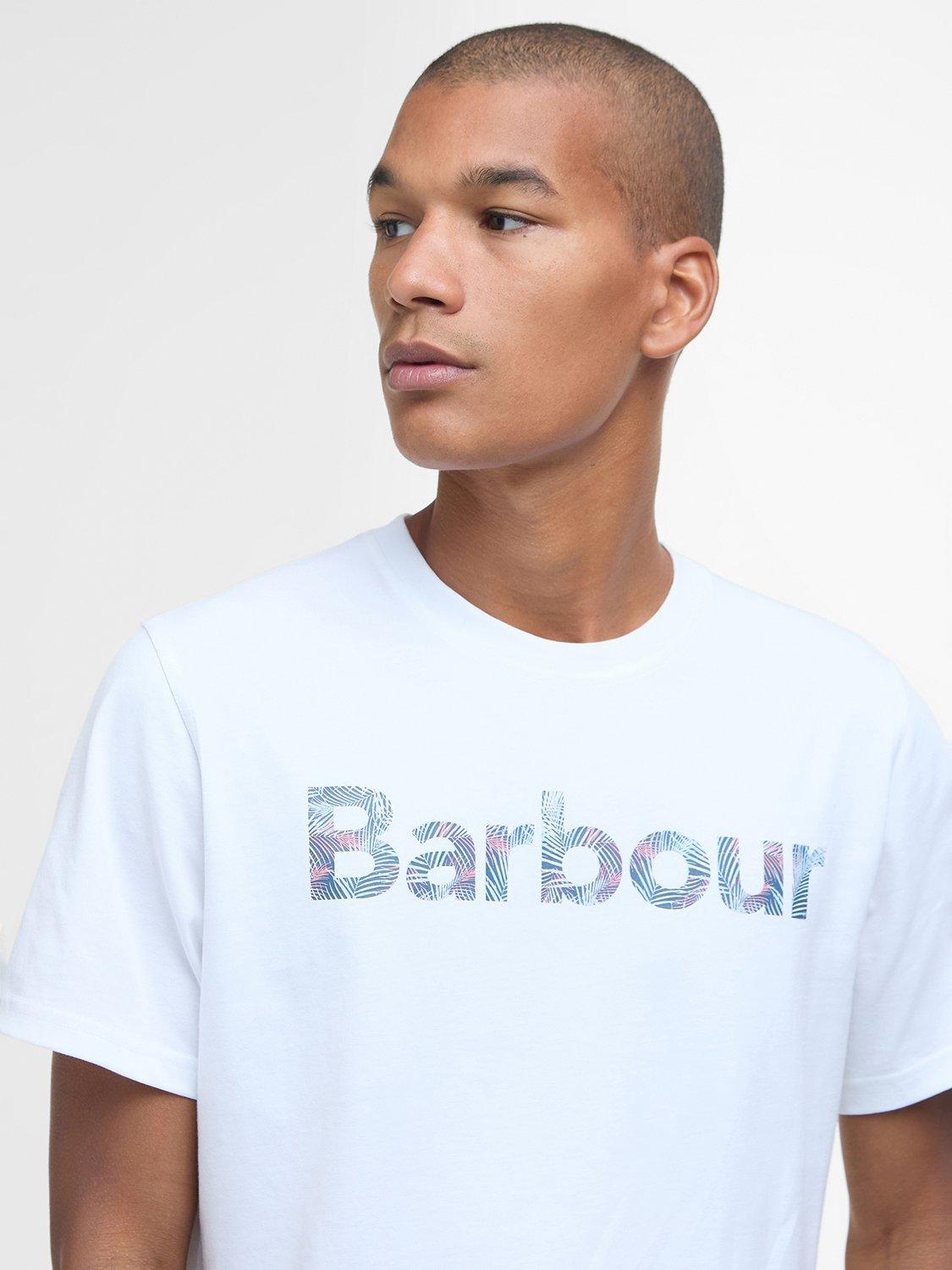 Product image 5 of 5, which shows Barbour Devon Cotton Regular Fit Graphic T-Shirt, White, L