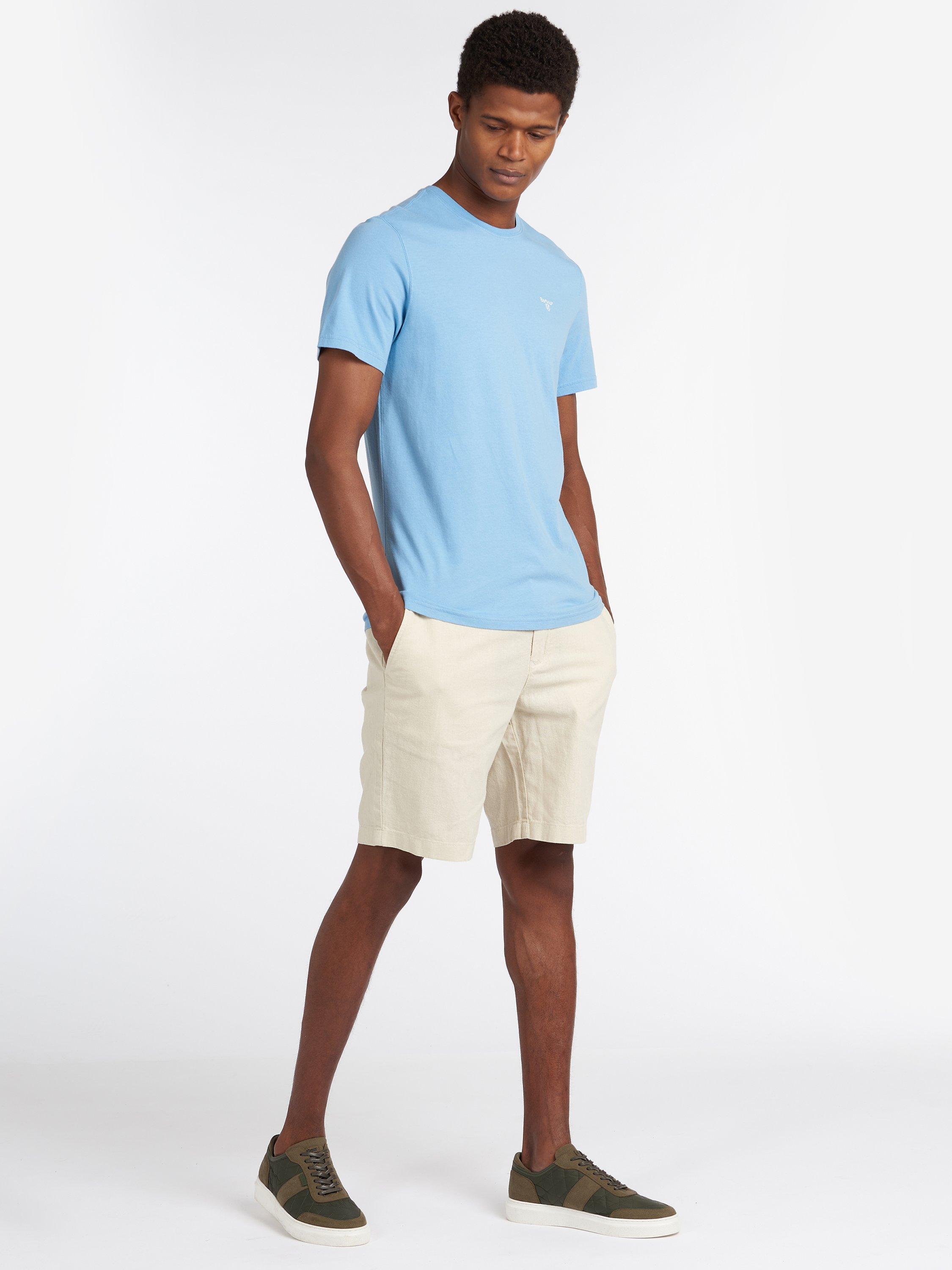 Product image 3 of 6, which shows Barbour Essential Sports Logo T-Shirt, Blue, S