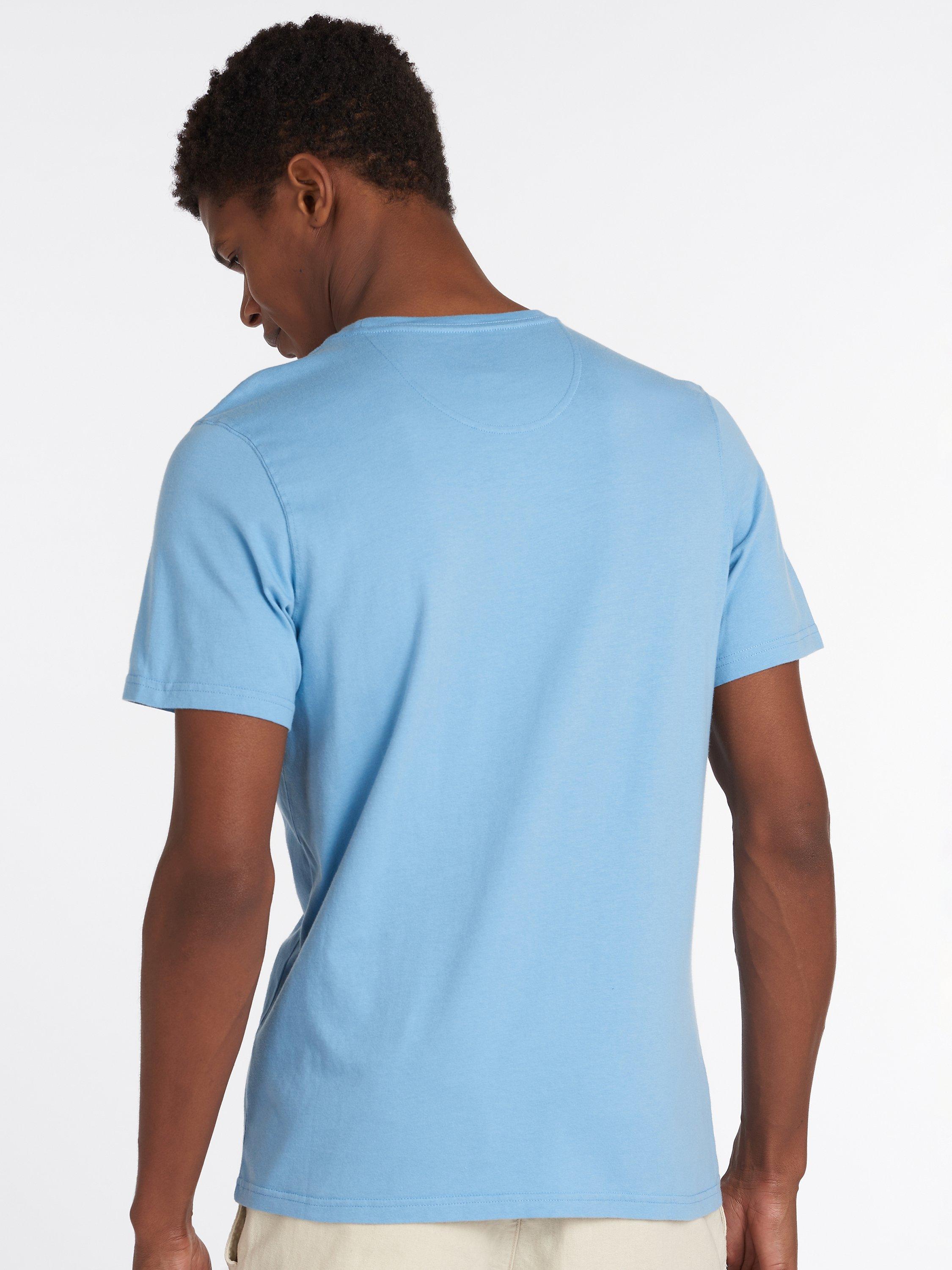 Product image 4 of 6, which shows Barbour Essential Sports Logo T-Shirt, Blue, S