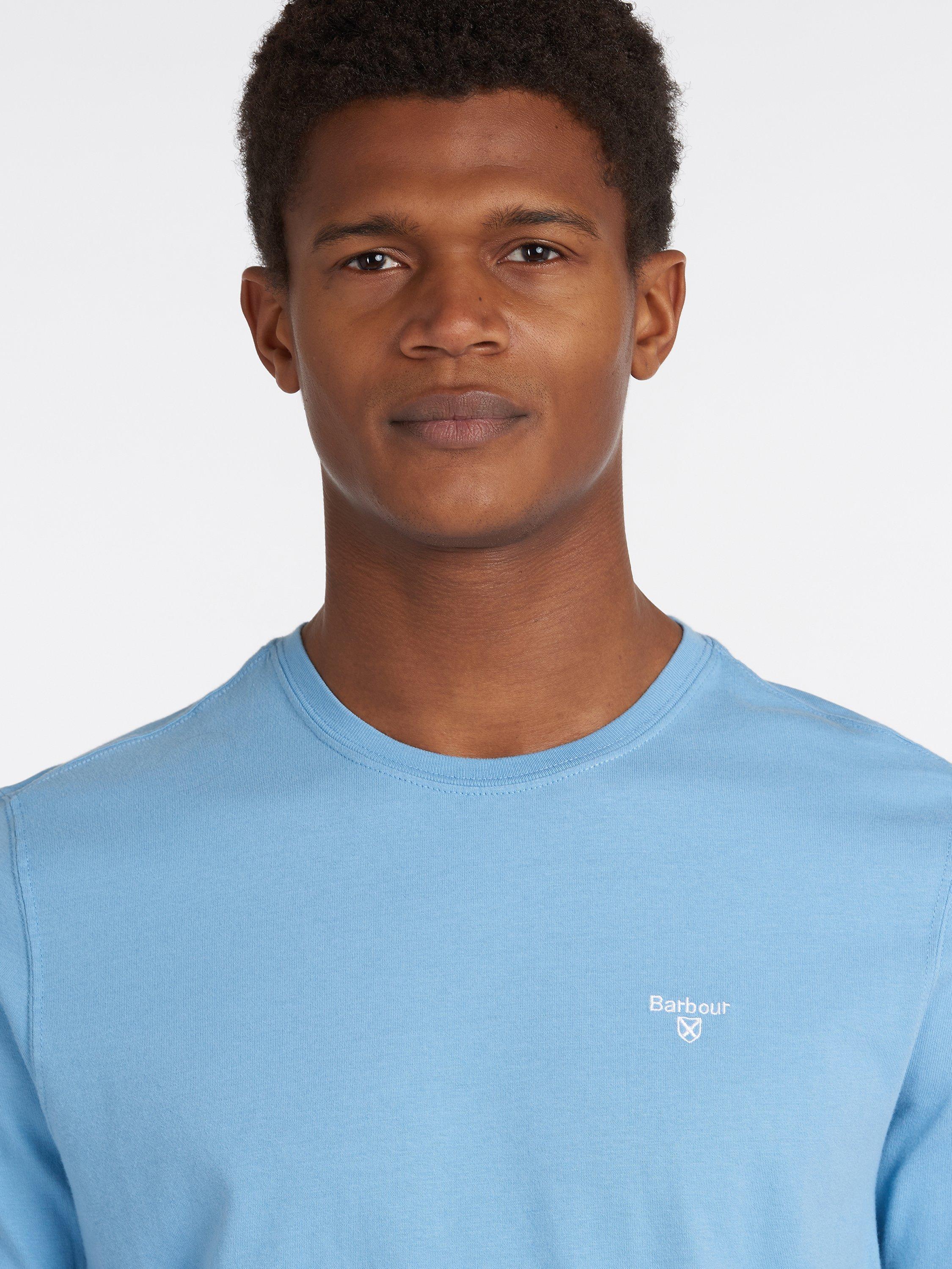 Product image 5 of 6, which shows Barbour Essential Sports Logo T-Shirt, Blue, S