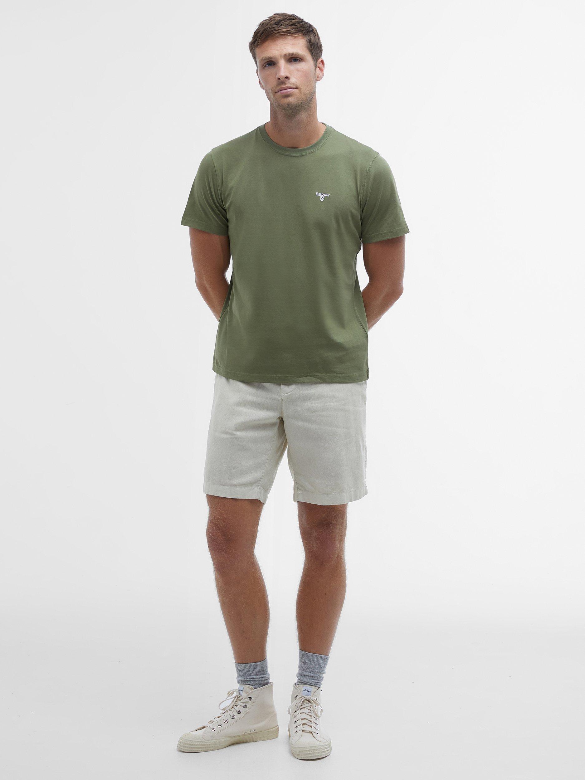 Product image 3 of 7, which shows Barbour Essential Sports Logo T-Shirt, Burnt Olive, XXL