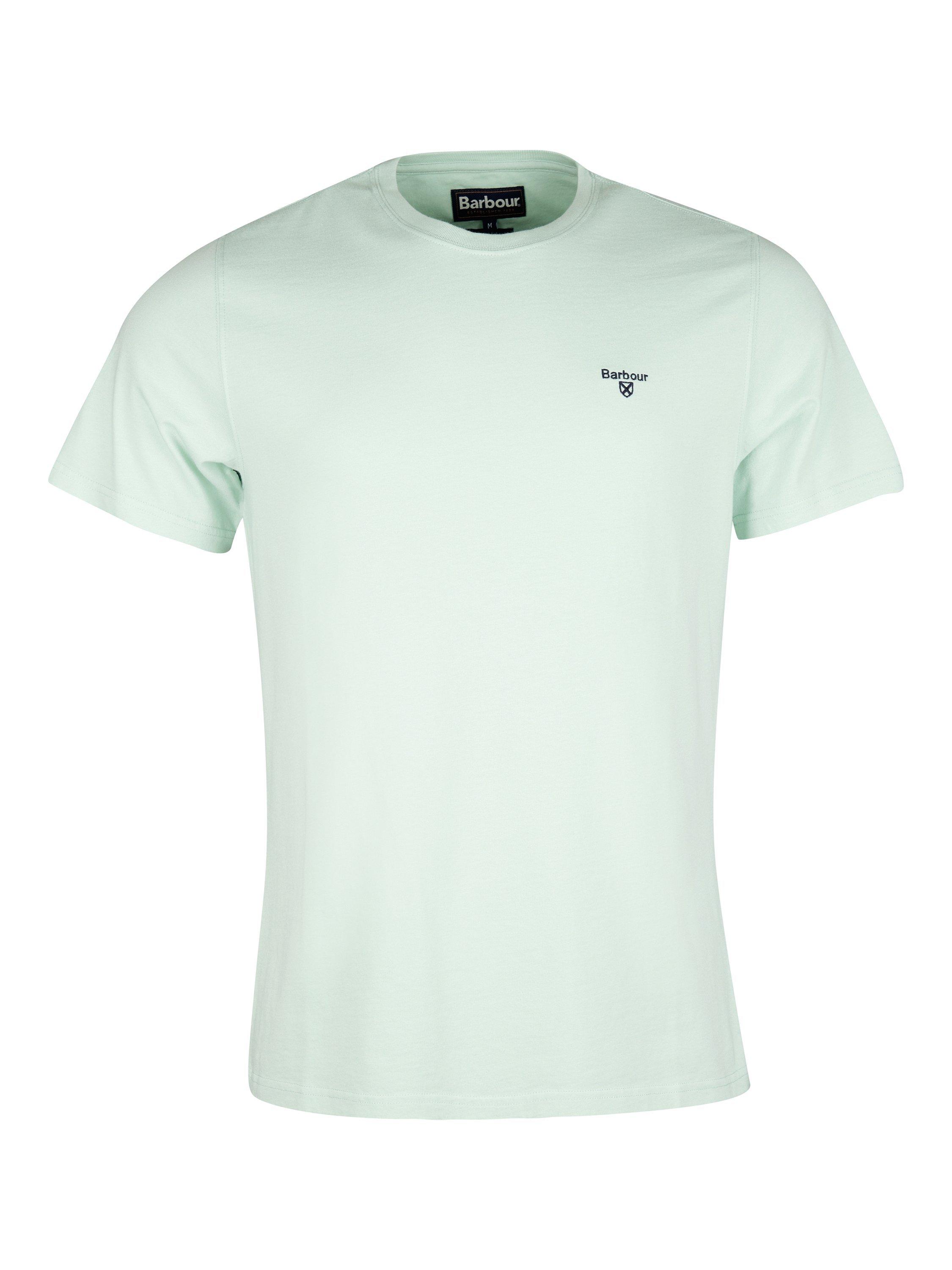 Product image 2 of 6, which shows Barbour Essential Sports Logo T-Shirt, Dusty Mint, S