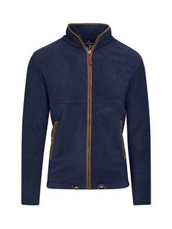 Raging Bull Fleece Zip Jacket - view 2, Navy/Brown