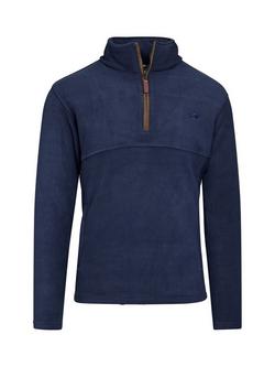 Raging Bull Quarter Zip Fleece, Navy - view 2, Navy