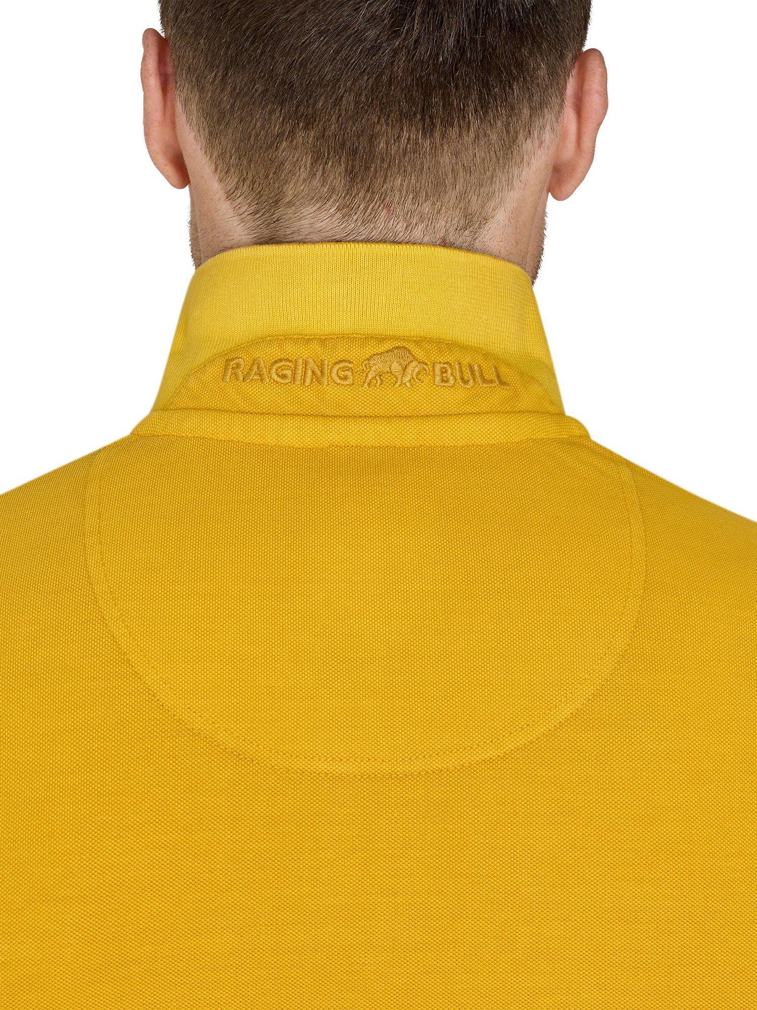 Product image 5 of 7, which shows Raging Bull Cotton Regular Fit Garment Dyed Pique Polo Shirt, Yellow, S