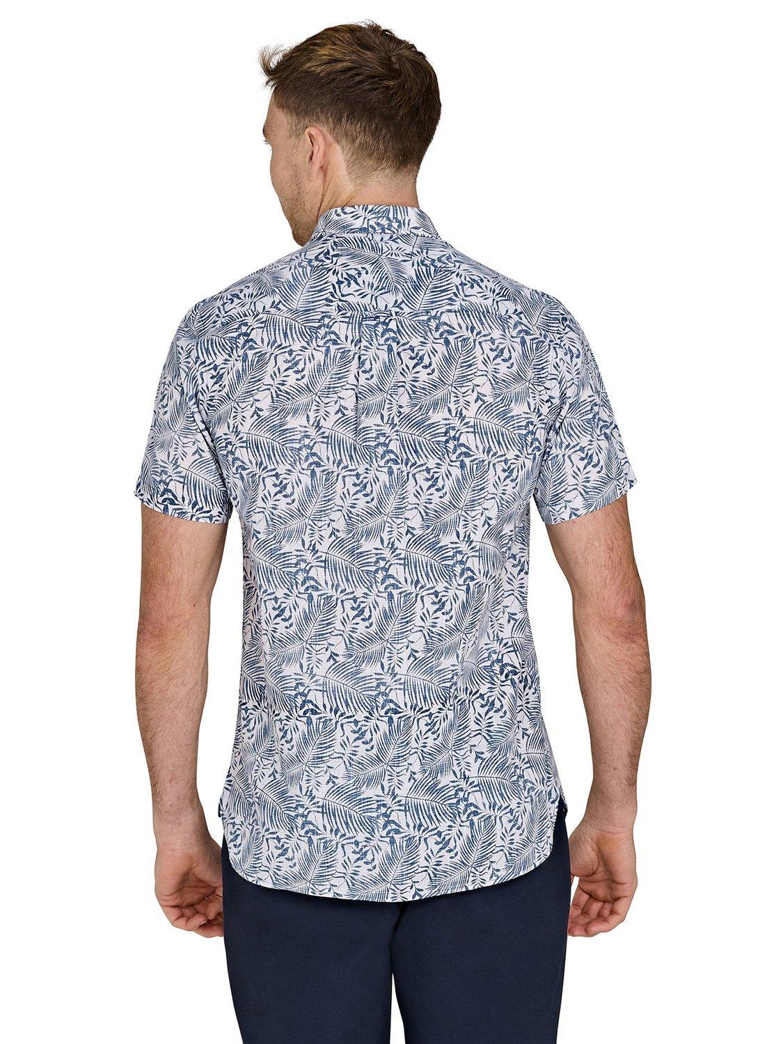 Product image 3 of 8, which shows Raging Bull Short Sleeve Floral Shirt, Navy/Multi, S