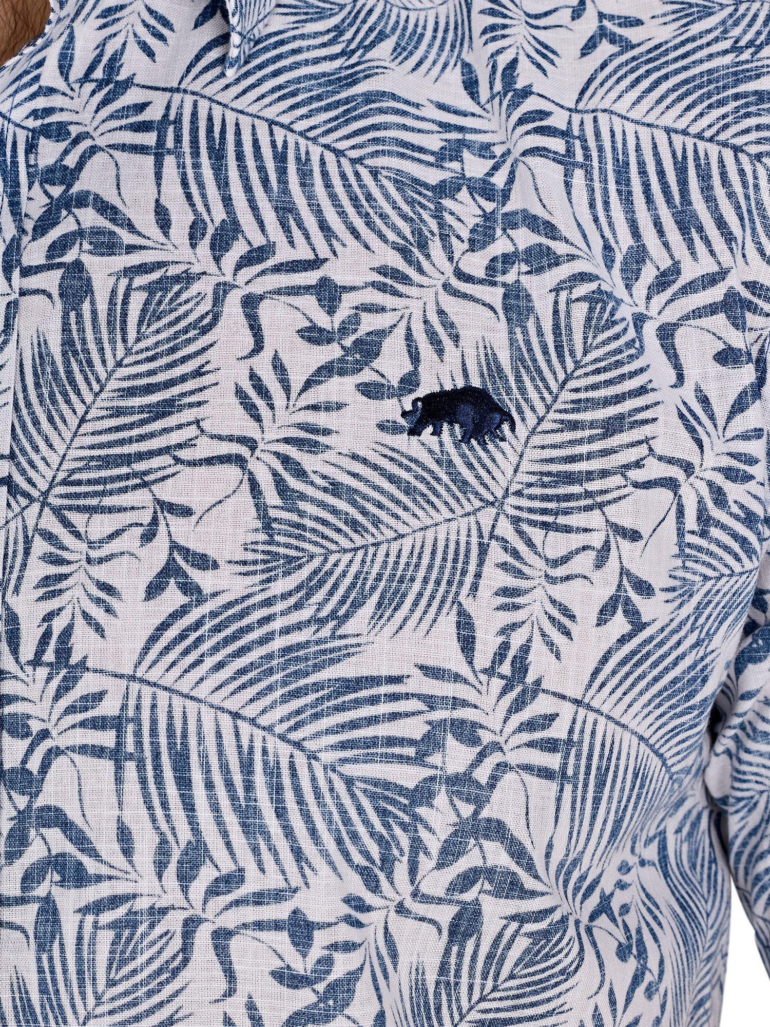 Product image 5 of 8, which shows Raging Bull Short Sleeve Floral Shirt, Navy/Multi, S